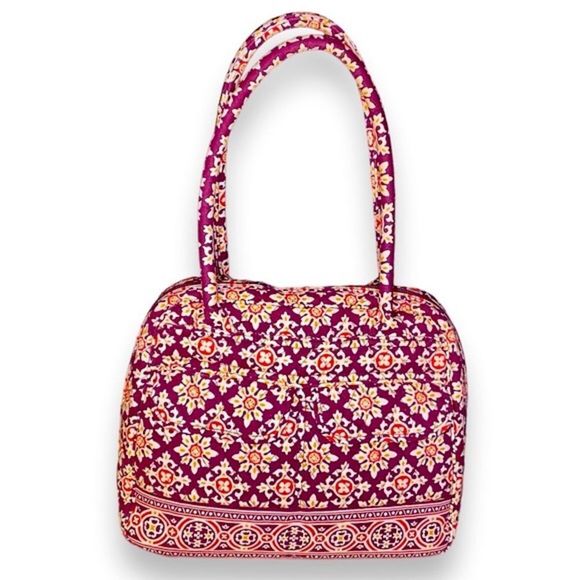 Beautiful NWOT Vera Bradley Medallion Bowler Purse Satchel Handbag  Retired - Picture 1 of 13